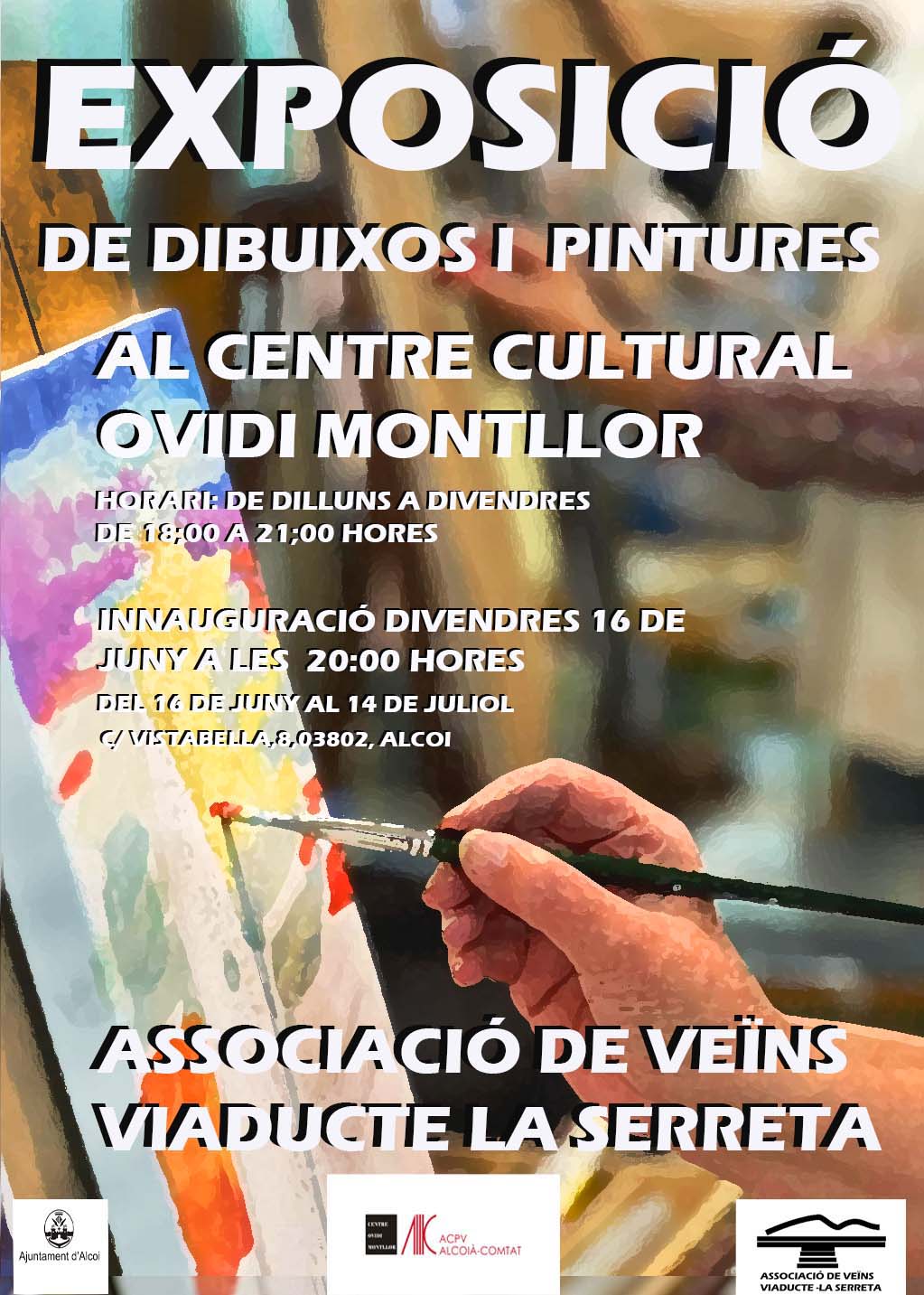 Inauguració exposició collectiva Dibuixos i Pintures de lAVV La