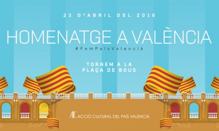Més d’un miler de valencians ja han comprat l’entrada per a la Festa per la Cultura del 23 d’abril a la plaça de bous de València