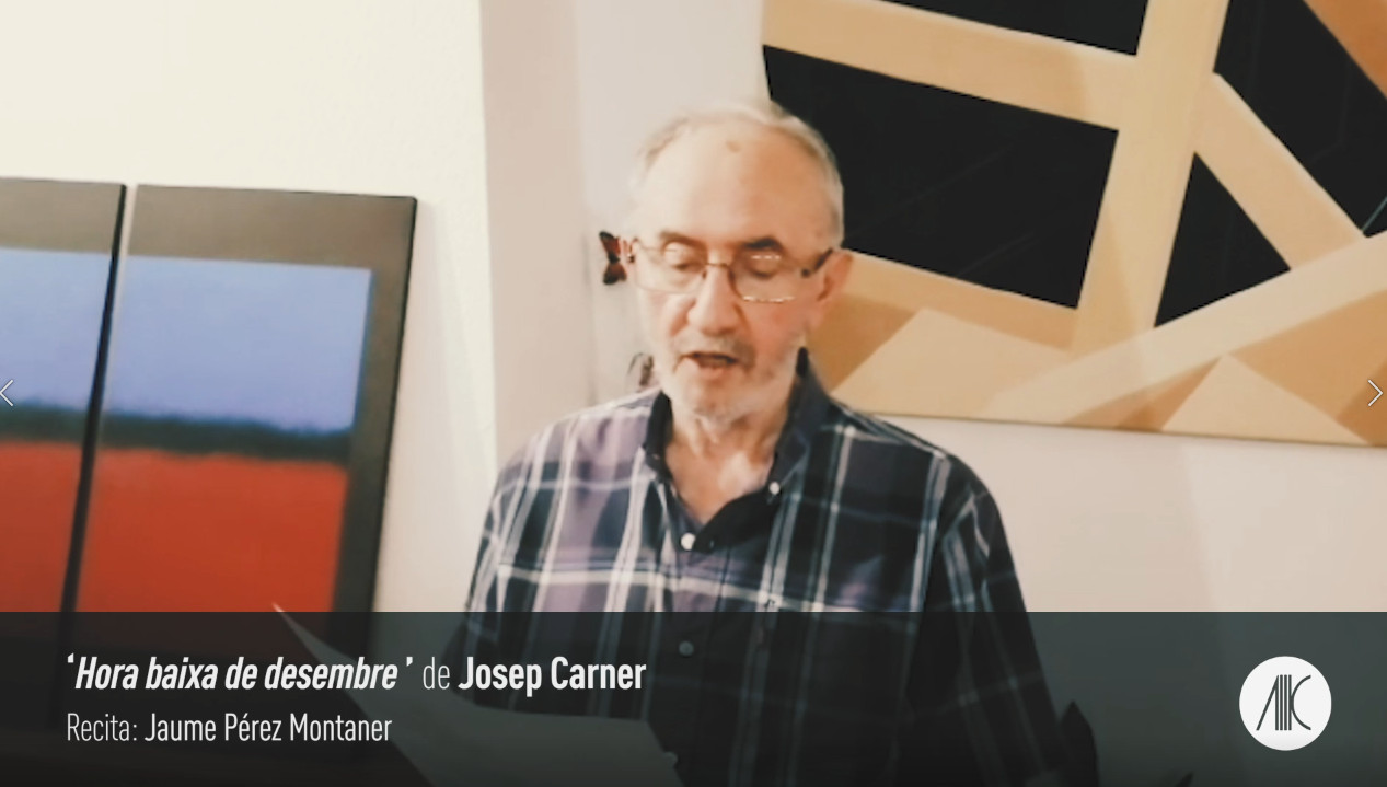 Any Carner Jaume PérezMontaner recita “Hora baixa de desembre