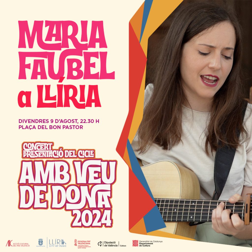 Cartell de la presentació d'amb veu de dona amb Maria Faubel a Llíria